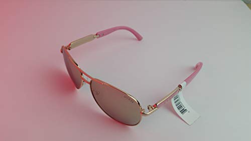 GUESS GU7295 Shiny Rose Gold/Bordeaux Mirror One Size3