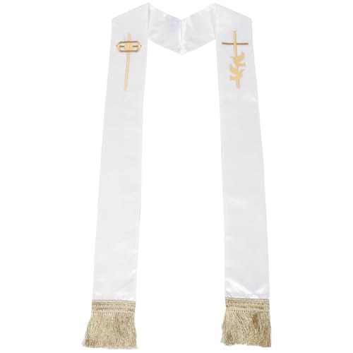 Estola de pastor con borlas que mantiene la simetría en el altar