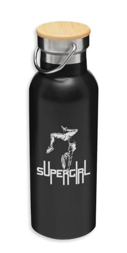 Supergirl Street Workout Botella aislada, botella ecológica, termo al vacío