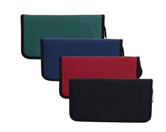 Image of Feriiwala Portable CD DVD VCD Organizer Storage Case | Album Holder Bag, Box | CD Wallet with Zipper (Black) (80 Disc)
