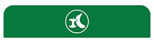 Image of Rubbermaid Commercial Products 1961583 Configure Waste Receptacle Trash Can Sign, Organic Waste, 45 gal, Green