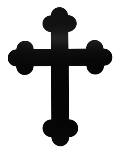 Cruz de metal de Bottony para pared, decoración cristiana que inspira paz en tu salón