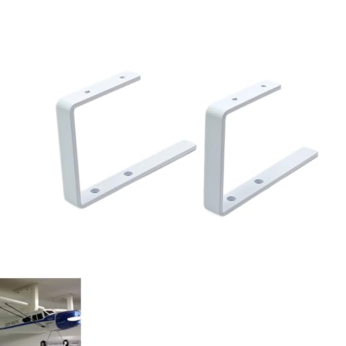 XINGBIRDS White Alloy Wall Mount for RC Airplane Bracket for Small & Medium RC Airplanes Metal...