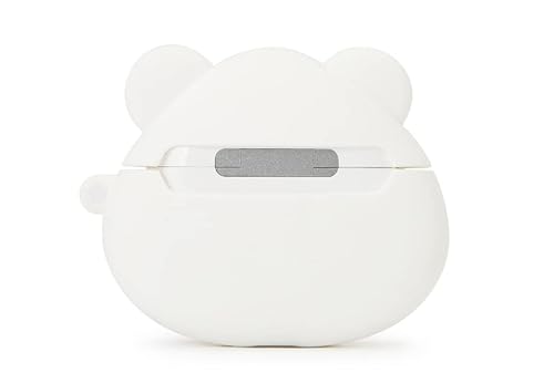 Kakao Official Merchandise- Snow Village Theme Cases Compatible With Airpods 3Rd Generation-Ryan In Penguin Costume And Apeach In Polar Bear Costume (Polar Bear Apeach) #TOP2