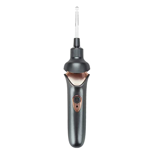 耳かき ライト 耳掃除 USB充電式 光る耳かき LED 照明付き 耳吸引 耳垢クリーニング みみかき 耳掻き 使いやすい こども 子供 子ども お年寄り (ブラック)