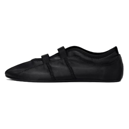 Ballerines Mary Jane femme confortables PAYDVOIER chaussures plates noires bout rond taille 42