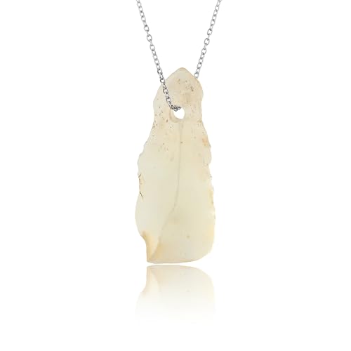 CRYSTALIS Libyan Desert Glass, Golden Tektite, Raw Crystal Pendant Necklace, ...