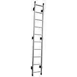 BIGalleons Basement Ladder 10 Rung, 9ft H Aluminum Window Well Ladder, Fire Escape Ladders in Humid Environments with Load Capacity up to 500lbs Egress, Escape or Bunk Bed Ladders