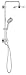 Powerandsoul Cosmopolitan 25 In. Retro-Fit 2-Function Hand Shower and Showerhead Bundle - 2.5 Gpm