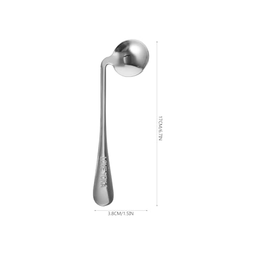Healeved Abgewinkelter Löffel Für Senioren Ergonomisches Fütterungsutensil Mit Gebogenem Griff Ideal Für Eingeschränkte Handmotorik Und Patienten 17.0X3.8X2.0Cm