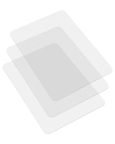 Image of Blvornl 3 Pack Frosted Clear Chair Mat for Hardwood Floor, 47.2 inch*60 inch Hard Material Office Chair Mat, Memory Plastic Computer Chair Pad for Rolling Chairs, Desk Floor Rug for Office and Home