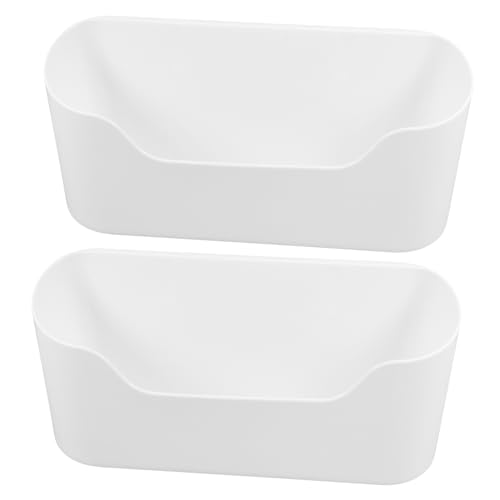 FUNOMOCYA 2pcs Wall-mounted Cabinet Door Organizer No Drilling Required Versatile Storage for Kitchen Bathroom and Bedroom Elegant Design for Sundries and Accessories
