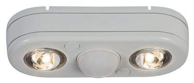 Cooper Lighting All Pro Outdoor Security REV21850MW Revolve LED Twin Head 180 Degree Motion Security Light, 2100 lm, White, 5000K by All Pro Outdoor Security 2 Pack