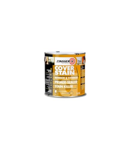 Rustoleum Zinsser Cover Stain White Insulating Primer Before Paint, 2.5L Packaging