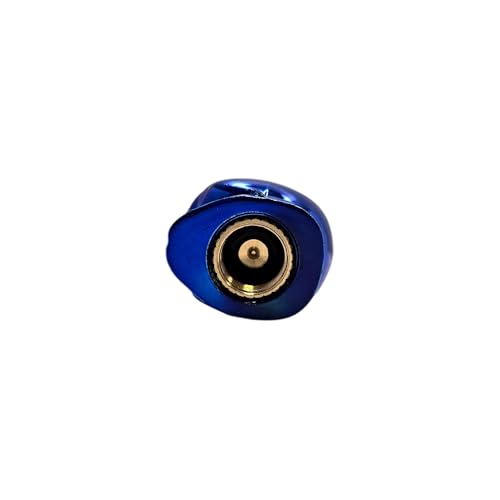 cyclingcolors 4 x Tapas de Válvula Calavera de Plástico para Válvulas Schrader de Bicicleta, Motocicleta, Coche, Quad y E-Scooter, Azul miniatura 3