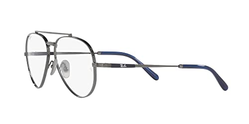 Image of Ray-Ban unisex-adult Rx8225v Aviator Titanium Pilot Prescription Eyewear Frames
