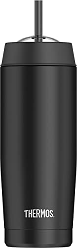 Thermos 16 Ounce Cold Cup with Straw ( Vacuum Insulated)