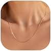 RMMD Gold Chain for Women, 18K Gold Plated Herringbone Necklace Snake Chain Necklace Dainty Gold Necklace for Women Gold Chain Necklace Gold Jewelry Gifts, 18 Inch