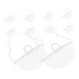 SAFIGLE 10 pièces Masque Transparent Réutilisable pour Nez et Bouche Anti-Projection Écran Facial pour Cuisine et Restauration Lot de Lavable