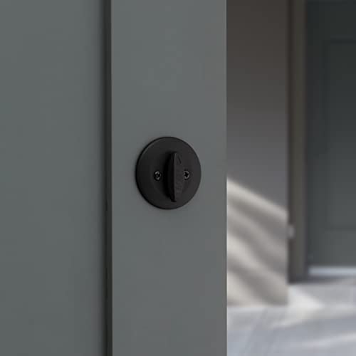 Kwikset 96600-743 660 Deadbolt Deadbolt Lock, Matte Black Round Exterior Keyed Front Entry Door thumb #7