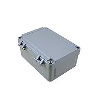Cast Aluminum Waterproof Junction Box IP66, Grey Plastic Clamshell Box, Electronic Junction Box Enclosure, Small Power Shell Glue Box 185x135x85mm, 1PCS