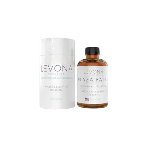 Levona Scent Essential Oil - Fresh Aroma for Home, Office, Hotel & Spa, Perfect in Humidifiers and Diffusers, Luxury Fragrance, with Cucumber Water, Orange, Melon Notes - 500ml/ 17 fl oz, Plaza Falls Cover