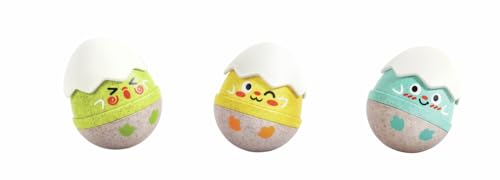 Hape Happy Hatchlings Wobble Rattles, White, E0124