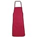 Etrexonline Delantal de Cocina de Poliéster Rojo 1 Bolsillo para Hornear Jardinería Restaurante Barbacoa Unisex Adulto
