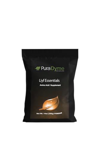 Puradyme Liyf Essential Amino Acid Protein Powder and Dietary Supplement - 14 ounces. Formulated for Promotion of Energy and Longevity