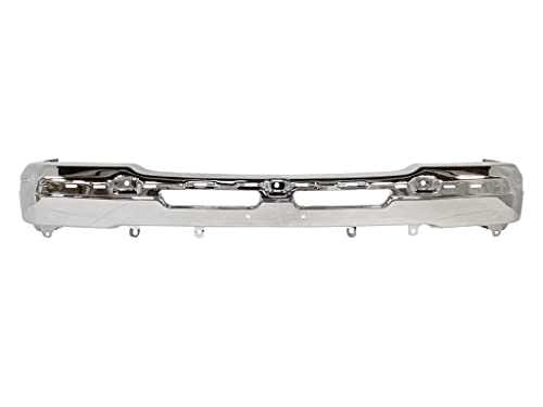 BUMPERS THAT DELIVER - Chrome Steel Front Bumper Face Bar Compatible with 2003-2007 Chevy Silverado 1500 / Avalanche 03-07 GM1002817