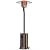 48,000 BTU Heater, Propane Patio Heater with Tabletop, Double Stainless Steel Burner and Safety Protection System, with Wheels, Outdoor Patio Heating, Suitable for Home and, Backyard, Garden