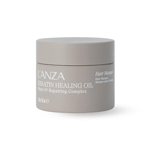 Keratin Healing Oil Intensive Hair Masque 210 ml, L´Anza, Marrom/Dourado