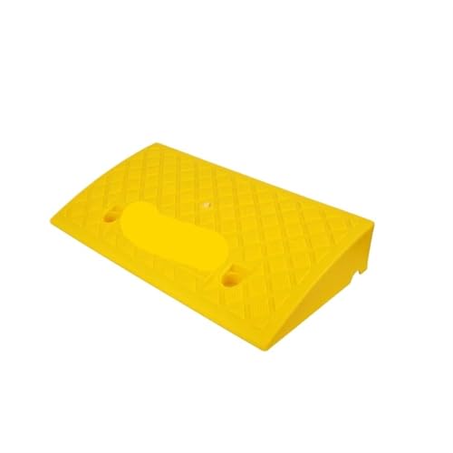 Rampa de acera PVC for rampa Carretera, Almohadilla portátil for Coche, Estera Triangular Cuesta Arriba, Goma for para Garaje Acera(Yellow)