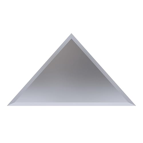 Miroir mural biseauté - Miroir triangle à coller - Verre ! (353,6 x 353,6 mm 1 pièce) - Need...