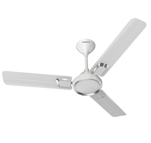 Havells Glaze 1200mm Decorative Finish Ceiling Fan (Elegant White Gold)