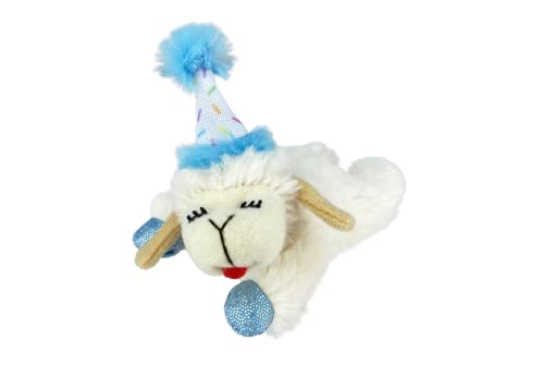 Multipet Lamb Chop w/Birthday Hat Blue 4