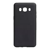 Shantime Soft Case Compatible with Samsung Galaxy J5 2016, Slim Shockproof Bumper Protective Back Cover, Anti-Scratch Flexible Shell, Grip-Friendly(Black)