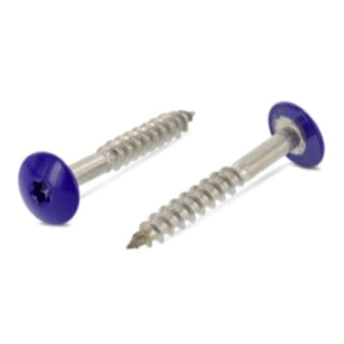 Trespo Wood Screws 4.8 x 38 mm Pack of 15 Stainless Steel A2 / V2A, Round-Headed Wood Screws with Hexalobular Socket