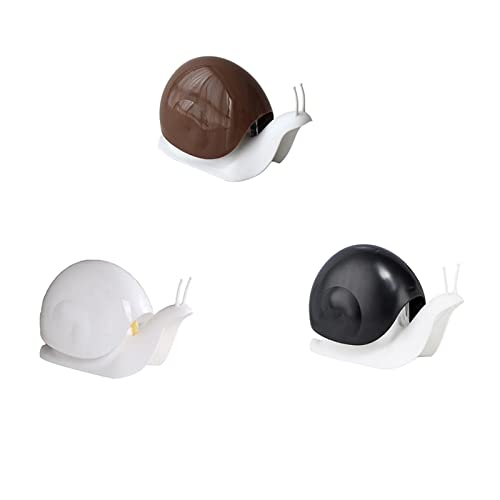 Distributeur savon escargot marron anti-gaspillage pour douche et lavabo - 4