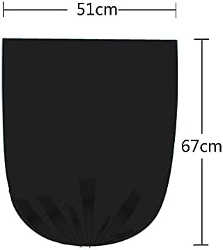 Vareone 20 Litre Plastic Bin Liners Bags, Black and White, 150 Bags/6 Rolls,F