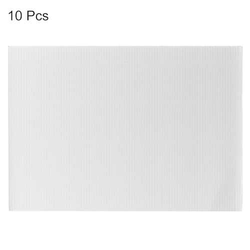 Image of uxcell 10pcs Corrugated Cardboard Paper Sheets,White,11.69-inch x 8.27-inch,for Craft and DIY Projects