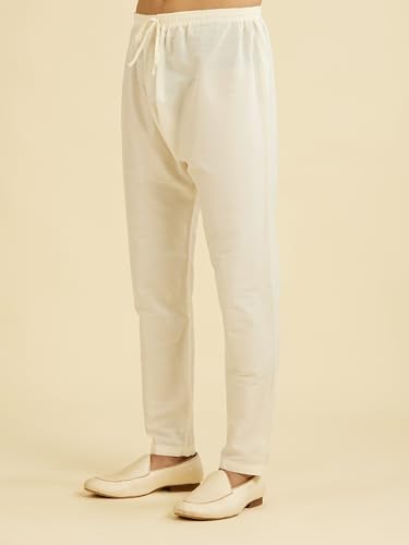 Image of DIWAS BY MANYAVAR Men's Art Silk Solid Pyjama (1pc)