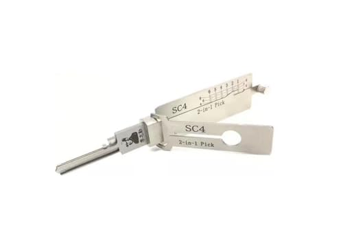 Herramienta de selección de cerraduras de decodificador de llave maestra, herramientas de cerrajería de acero inoxidable, descodificador de llave maestra 2 en 1, herramientas de selección de