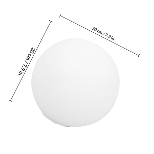 MAGICLULU Glass Lampshade Ceiling Light Frosted Globe 20Cm G9 Stainless Steel Lamp Cover for Bedroom