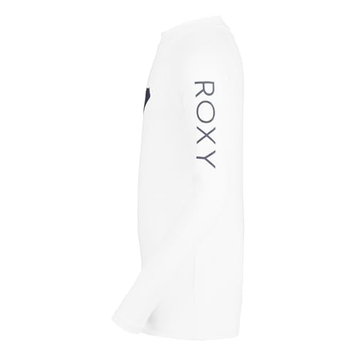 Image of Roxy Girls' Long Sleeve Whole Hearted Rashguard Shirt, UPF 50+ Sun Protection, Quick Dry