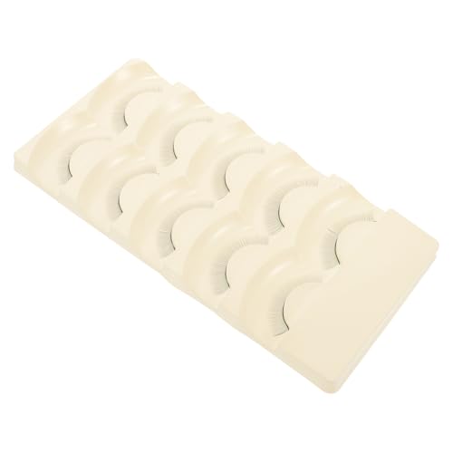 UKCOCO 5 Pares de Tiras de Práctica para Pestañas Negras de Material Sintético, Adhesivas y Adecuadas para Entrenamiento de Extensión de Pestañas para Principiantes