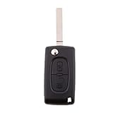Replace Your Peugeot 207 307 Car Smart Key Fob with Chip - Complete Programmed Unit Ready for Use - 433Mhz ID46 Chip - VA2 Blade - Boost Your Car's Security Now