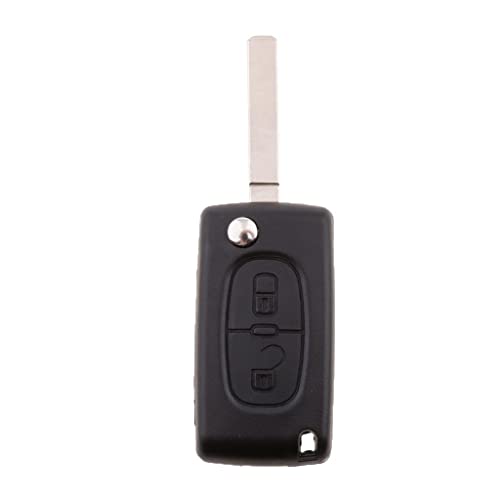 Replace Your Peugeot 207 307 Car Smart Key Fob with Chip - Complete Programmed Unit Ready for Use - 433Mhz ID46 Chip - VA2 Blade - Boost Your Car's Security Now