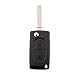 Replace Your Peugeot 207 307 Car Smart Key Fob with Chip - Complete Programmed Unit Ready for Use - 433Mhz ID46 Chip - VA2 Blade - Boost Your Car's Security Now