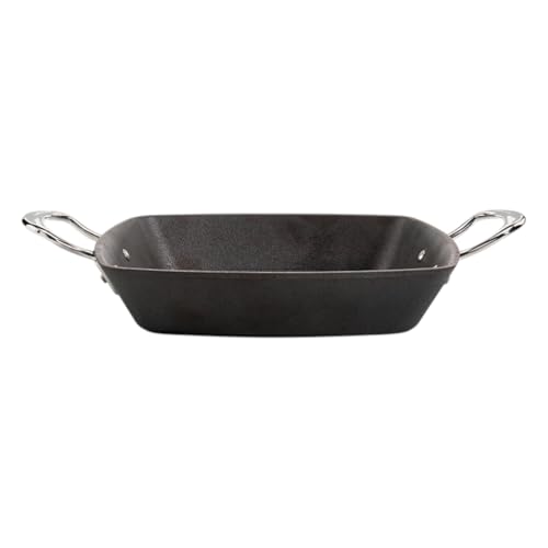 Samuel Groves 26cm Square Grill Pan Britannia Recycled Cast Iron Pre Seasoned Square Griddle Pan Skillet BBQ Cookware Range UK Made - Image 4